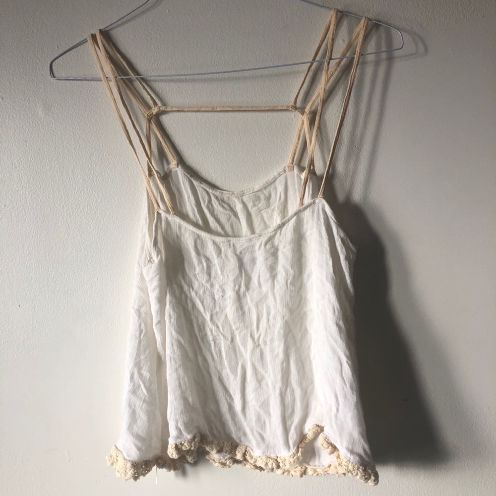 ❤️Intimately Free People Lacy Rayon Strappy Top M